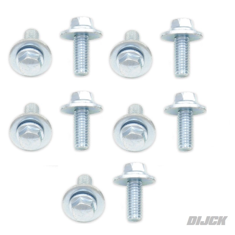 Bolt Kits > BOLT Hex Head Flange Bolt + Was M6X16(10 - Van Dijck