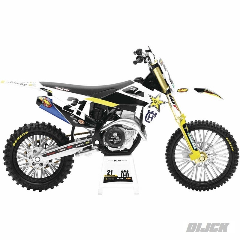 MODELLINO IN SCALA COMPATIBILE CON HUSQVARNA N.21 JASON ANDERSON 1:12 NEW  RAY NY58233 : : Giochi e giocattoli